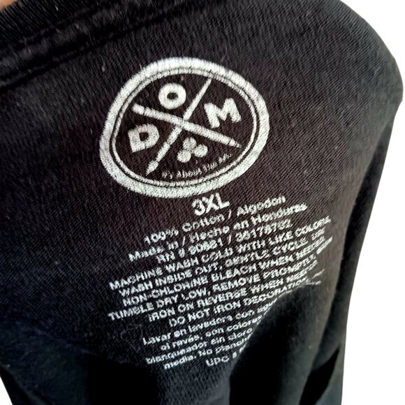 Men's T-Shirt 3XL DOM Wolf Moon nature Graphic  All cotton Biker Fade - Picture 3 of 3